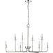 Marceline 8 Light 37.85 inch Polished Nickel Chandelier Ceiling Light